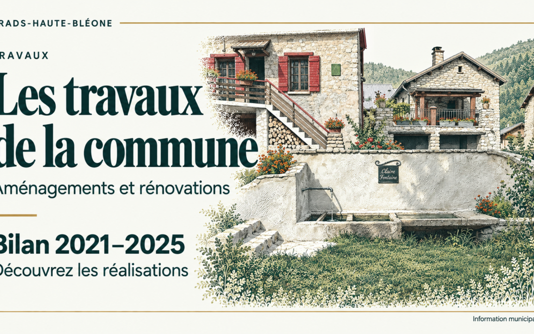 Travaux réalisés de 2021 à 2025