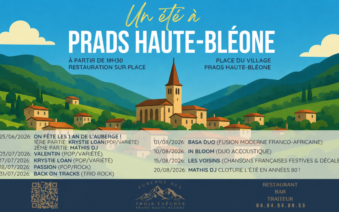 Un été à Prads-Haute-Blèone – Auberge des Trois Évêchés