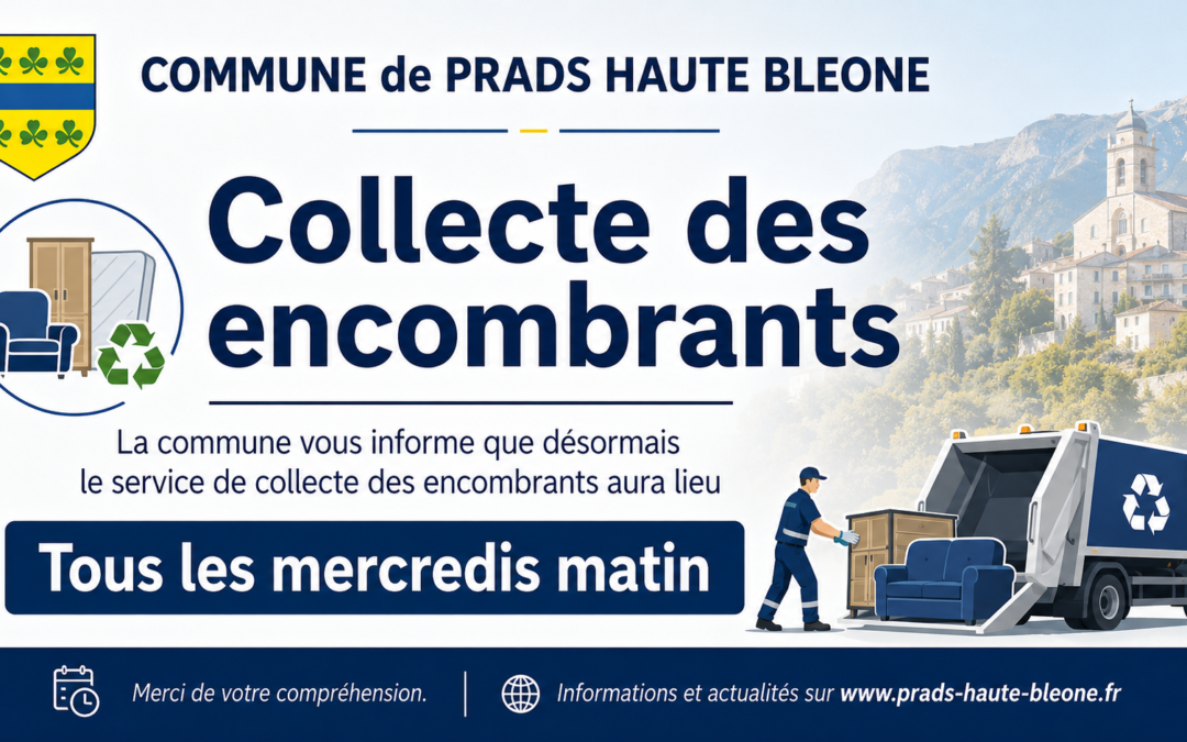 Avis collecte des encombrants du 16.06.2026