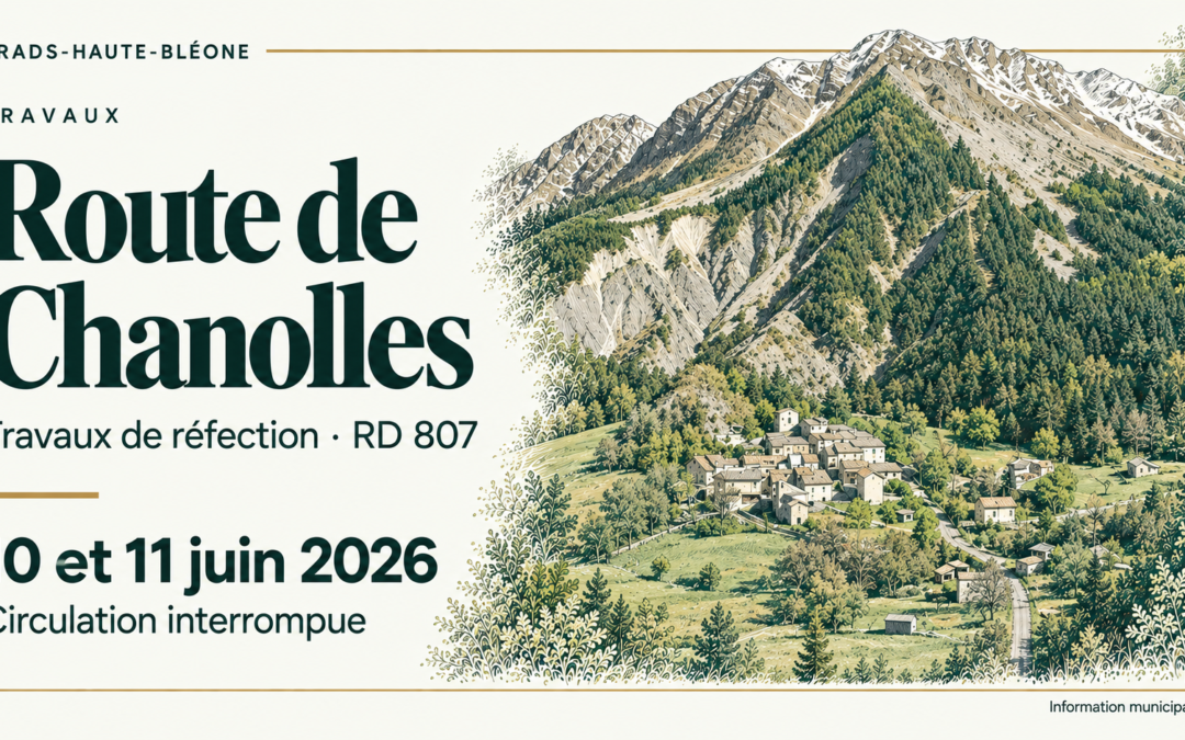 Travaux de réfection de la RD 807 : circulation interrompue les 10 et 11 juin