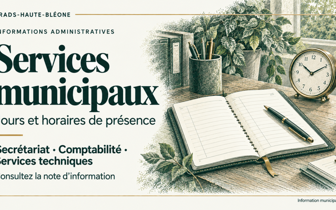 Note d&rsquo;information services municipaux