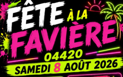 fête à la Faviere – Samedi 8 Août 2026