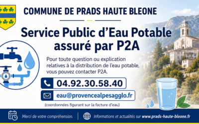 Avis-Service Public d’Eau Potable assuré par P2A